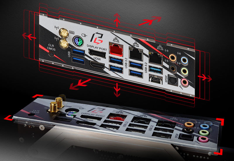 Flexible Integrated I/O Shield